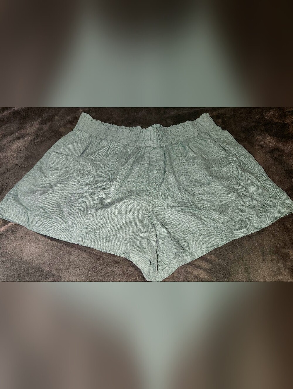 A New Day Sage Green Linen Shorts *NWOT*